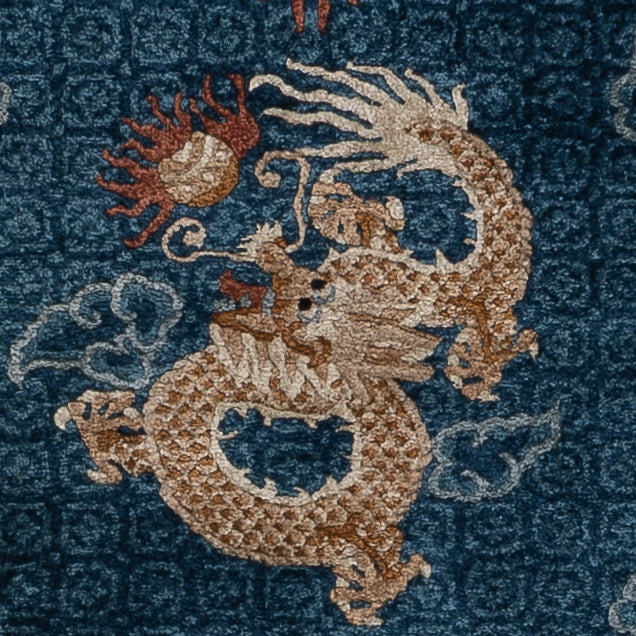 Chinese Silk Rug 187x123cm - Oriental Rug