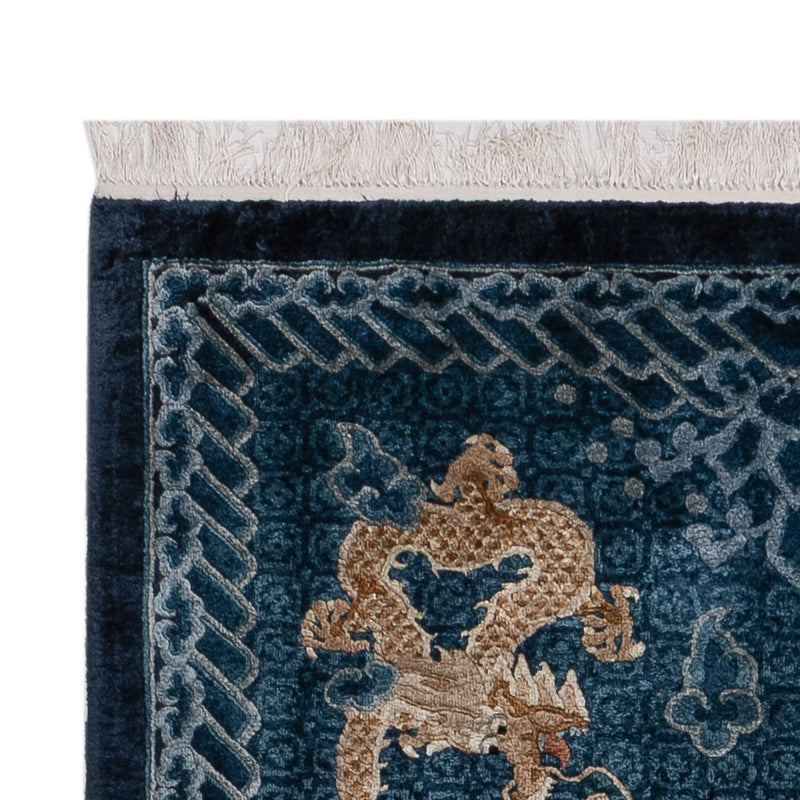 Chinese Silk Rug 187x123cm - Oriental Rug