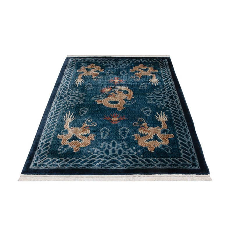 Chinese Silk Rug 187x123cm - Oriental Rug