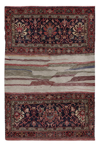 Perserteppich - Nomadic - 204 x 140 cm - mehrfarbig