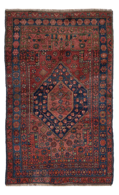 Perser Rug - Nomadic - 220 x 125 cm - red