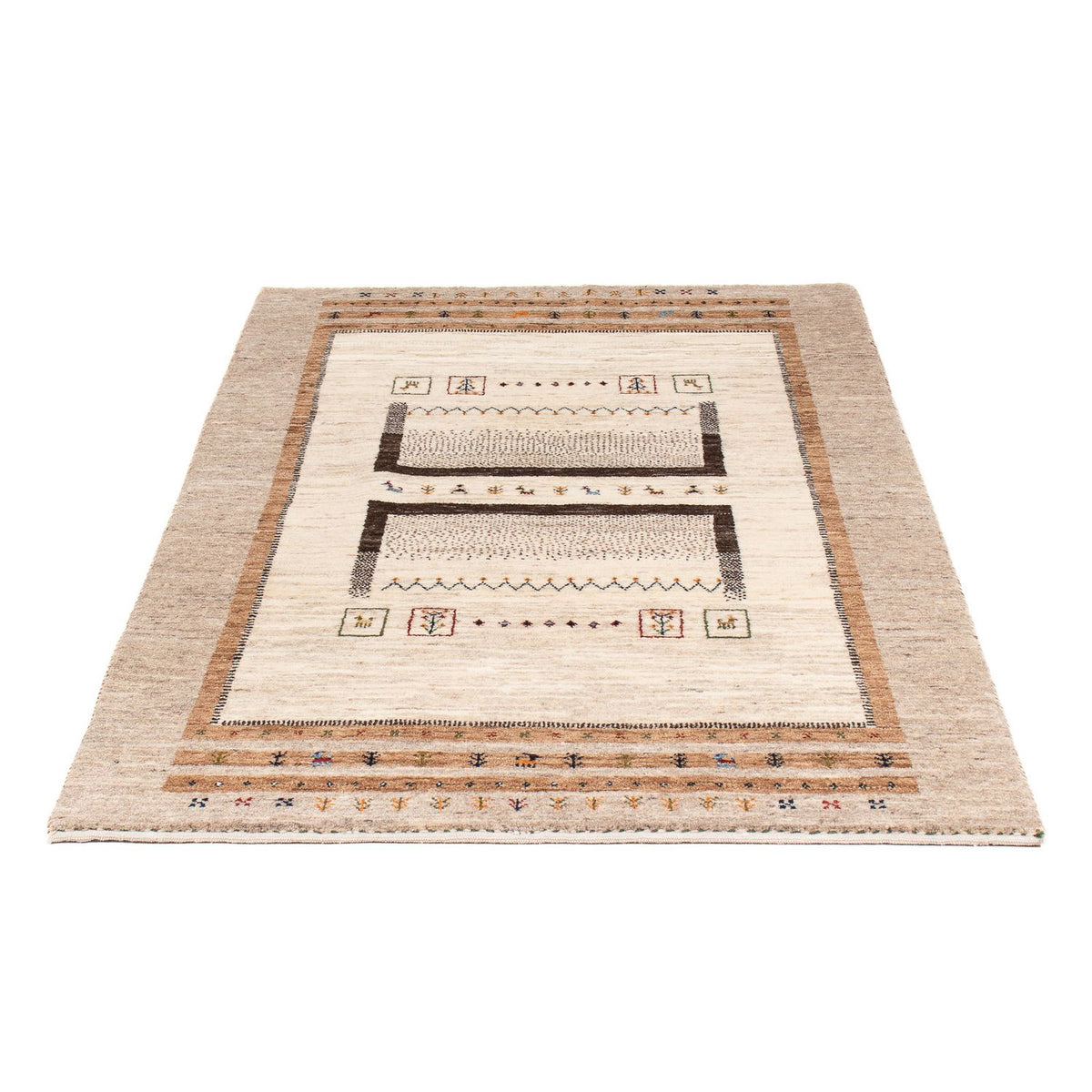 Gabbeh Rug - Loribaft Perser - 157 x 98 cm - natural