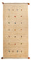 Runner Gabbeh Rug - Perser - 200 x 82 cm - beige