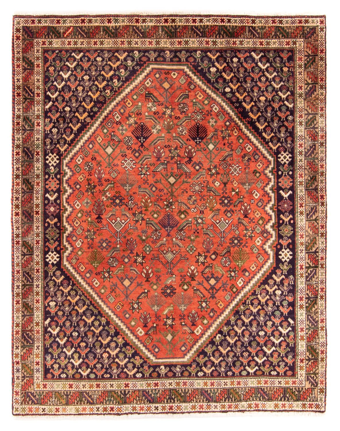 Perser Rug - Nomadic - 205 x 158 cm - orange