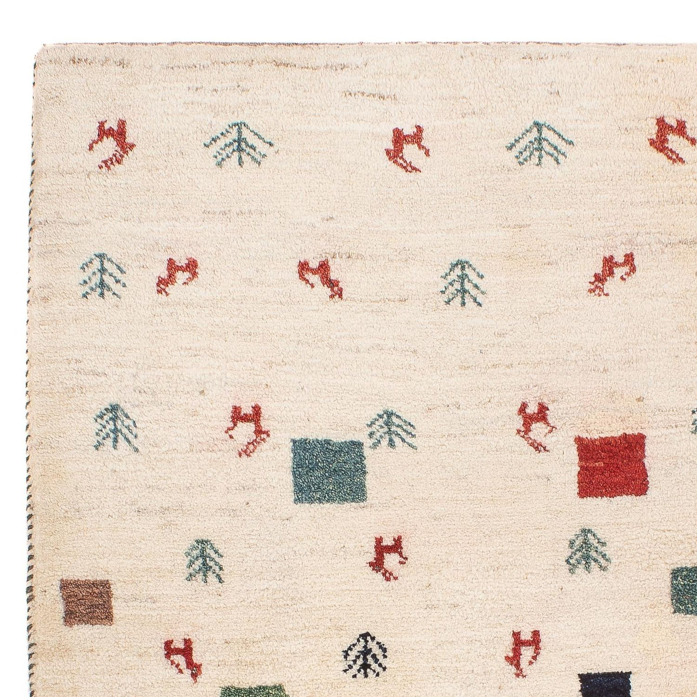 Gabbeh Persian Rug 124x83cm - Perserteppich Wollteppich