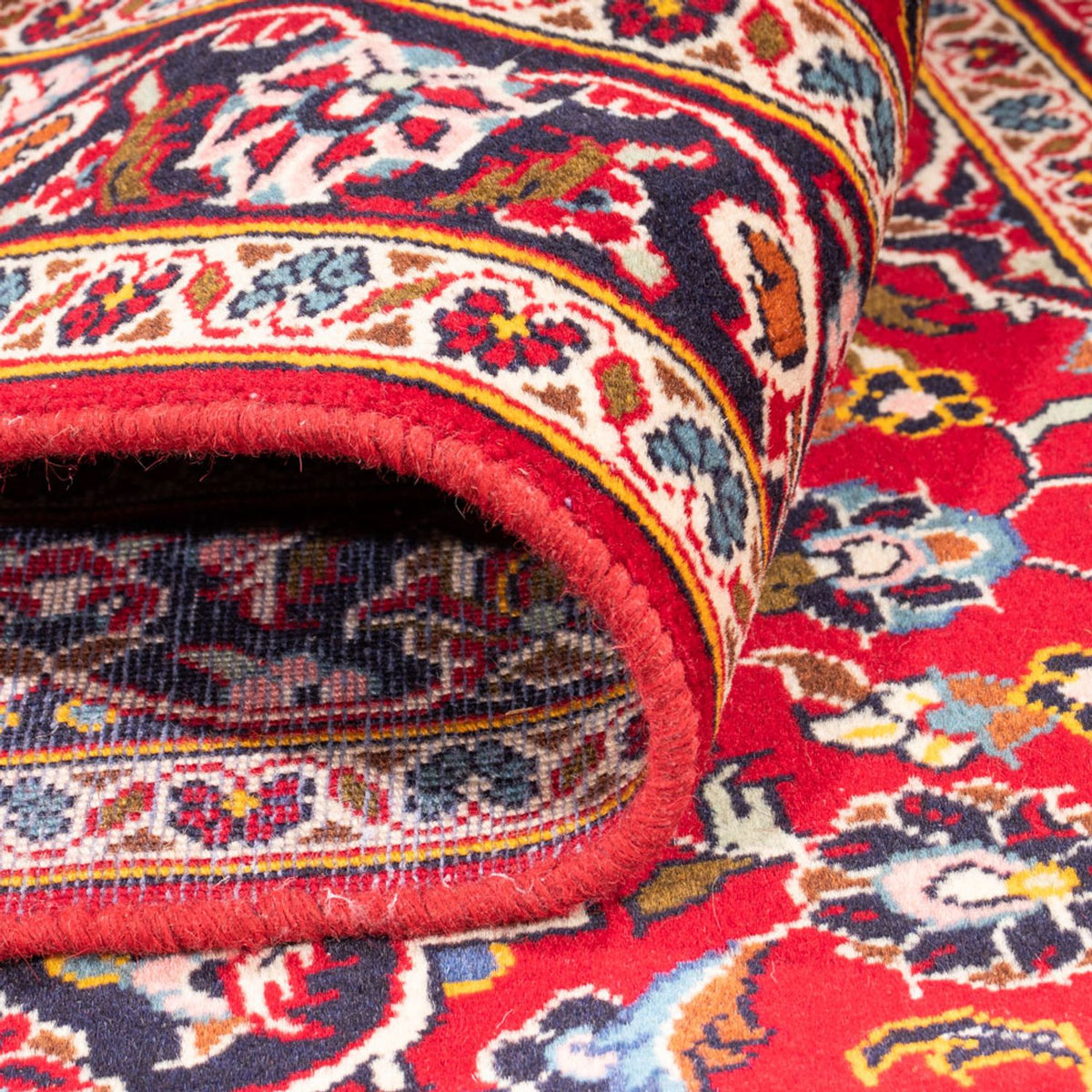 Runner Perser Rug - Keshan - 312 x 100 cm - red