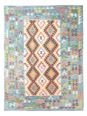 Kelim Rug - Splash - 251 x 182 cm - multicolored