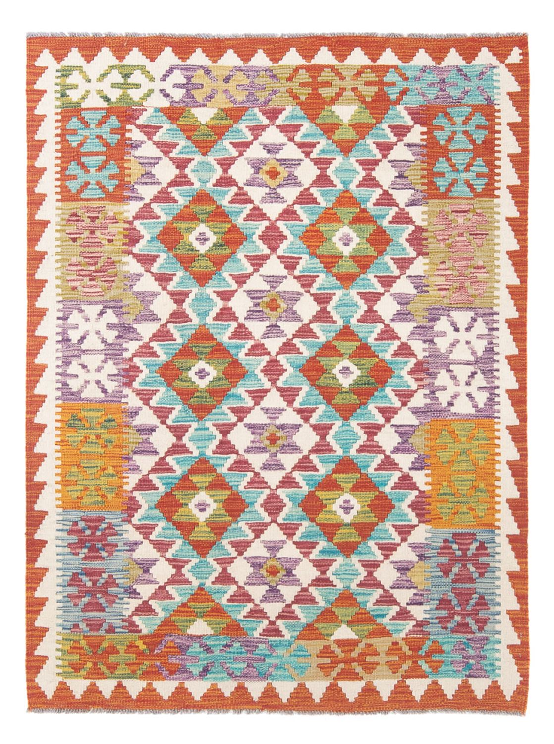 Kelim Rug - Splash - 166 x 119 cm - multicolored