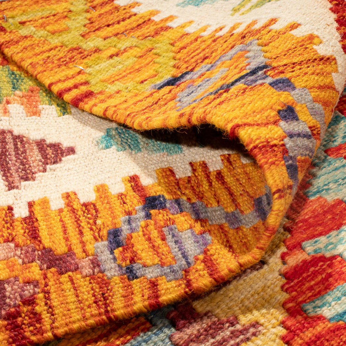 Kelim Rug - Splash - 190 x 123 cm - multicolored