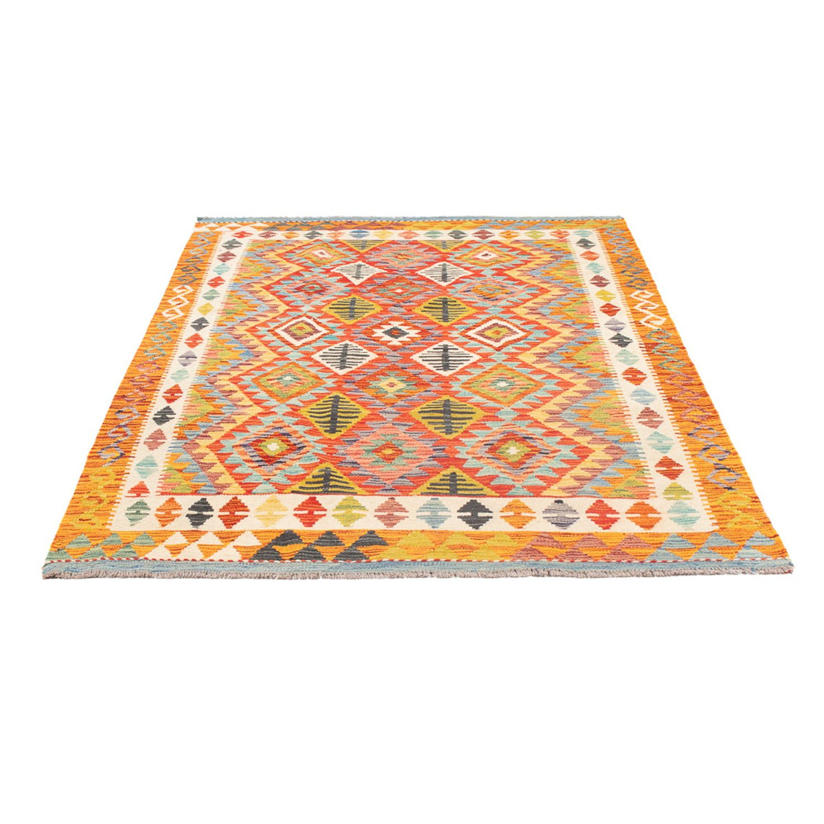Kelim Rug - Splash - 190 x 123 cm - multicolored