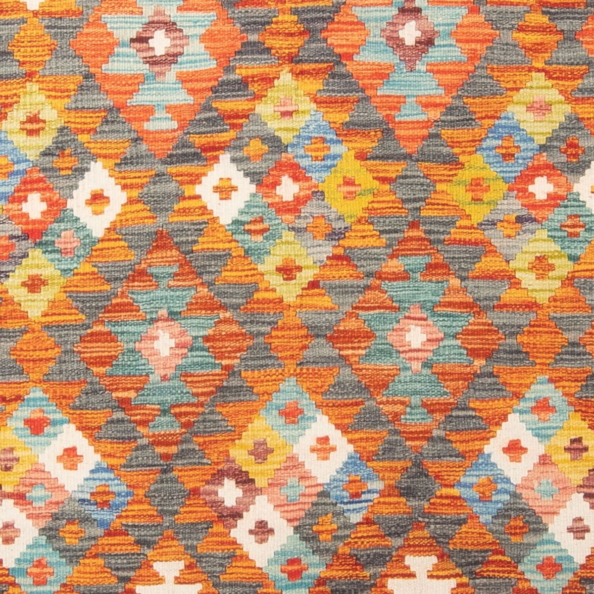 Kelim Rug - Splash - 195 x 156 cm - multicolored