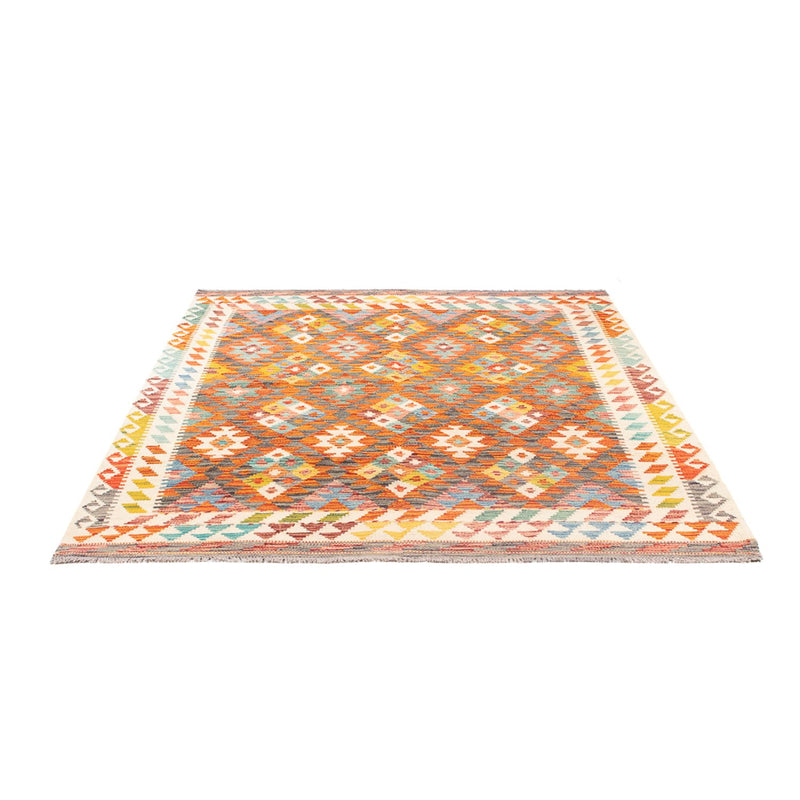 Kelim Rug - Splash - 195 x 156 cm - multicolored