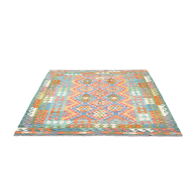 Kelim Rug - Splash - 196 x 152 cm - multicolored