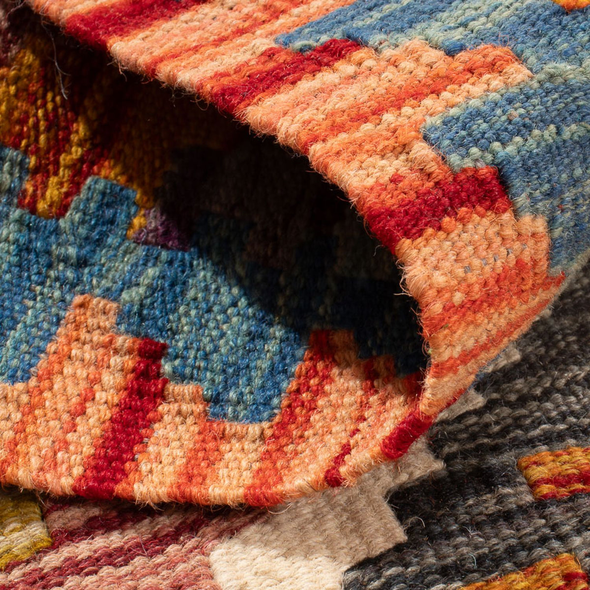 Kelim Rug - Splash - 92 x 63 cm - multicolored