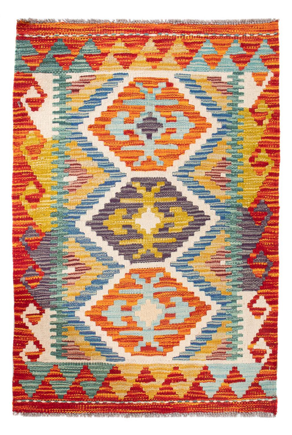 Kelim Rug - Splash - 91 x 62 cm - multicolored