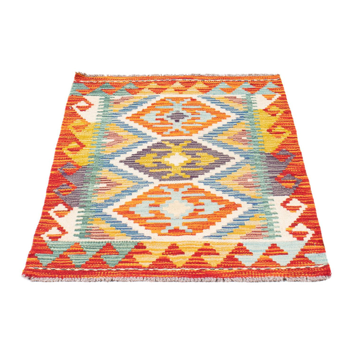 Kelim Rug - Splash - 91 x 62 cm - multicolored
