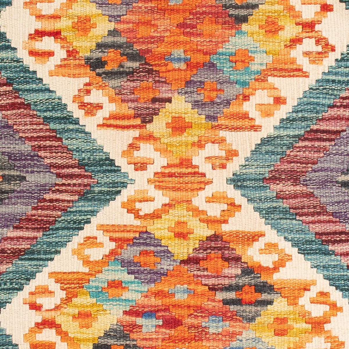 Kelim Rug - Splash - 85 x 62 cm - multicolored