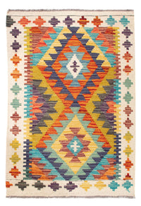 Kelim Rug - Splash - 84 x 62 cm - multicolored