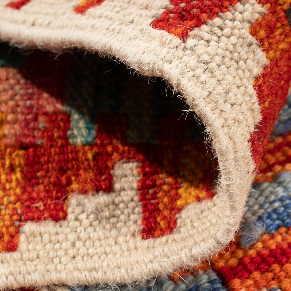 Kelim Rug - Splash - 93 x 65 cm - multicolored