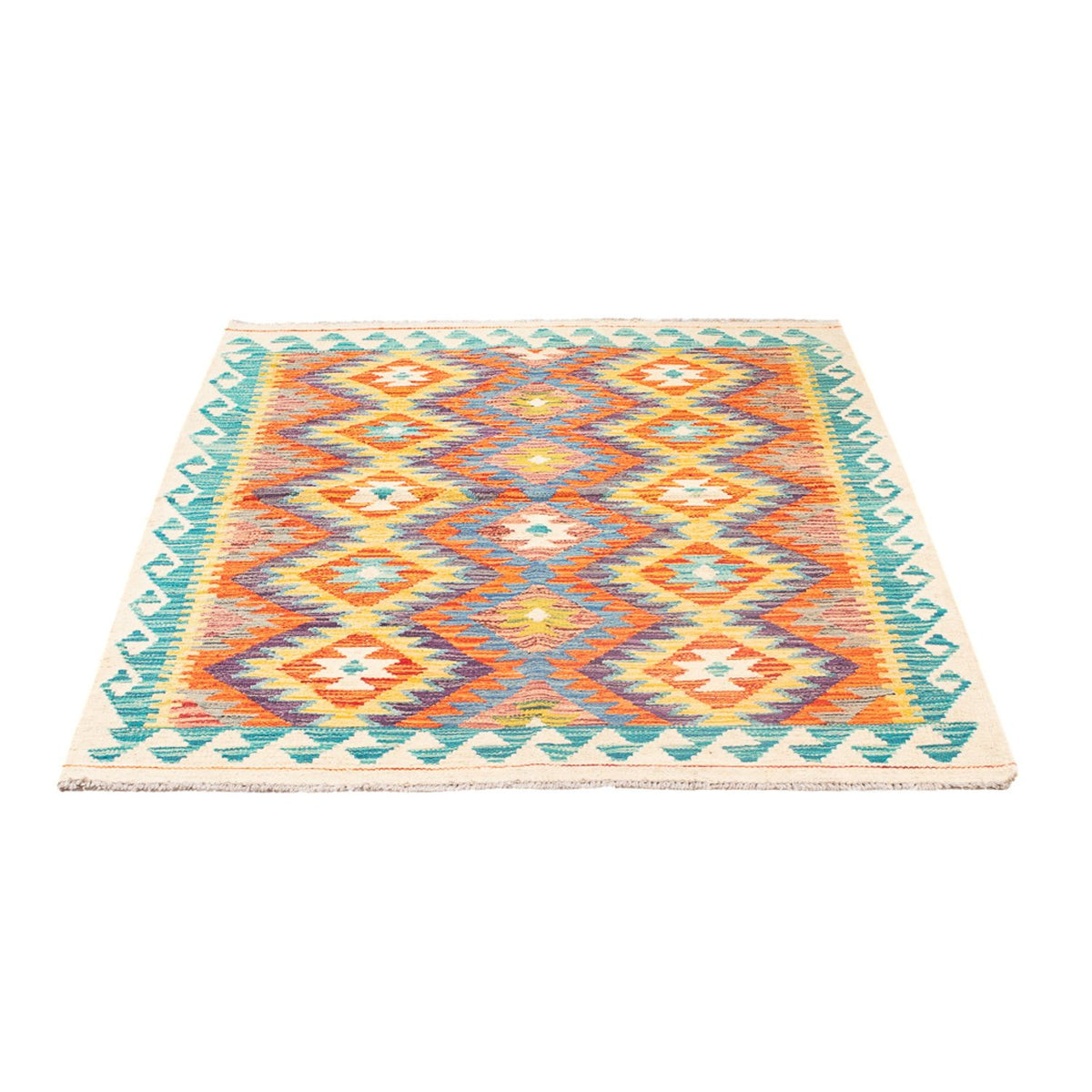 Kelim Rug - Splash - 155 x 102 cm - multicolored
