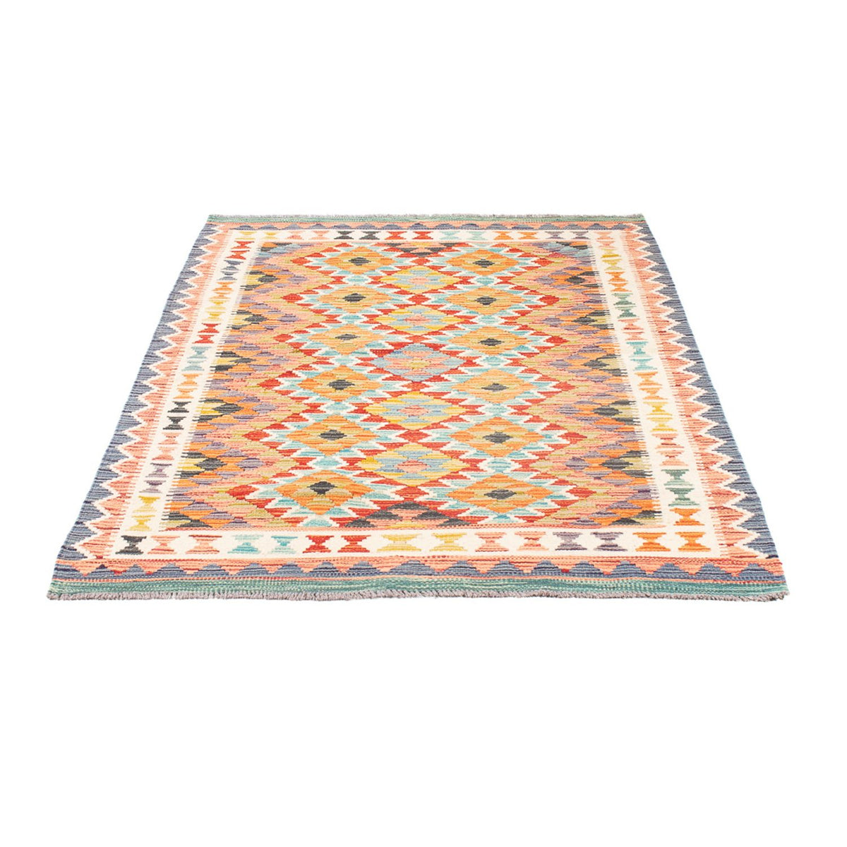 Kelim Rug - Splash - 156 x 105 cm - multicolored