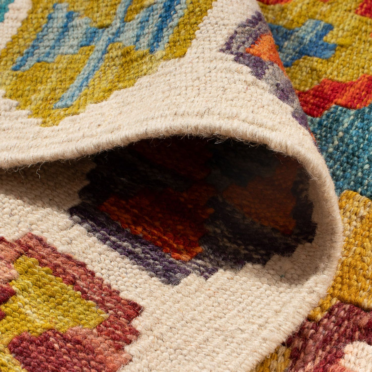 Kelim Rug - Splash - 143 x 104 cm - multicolored