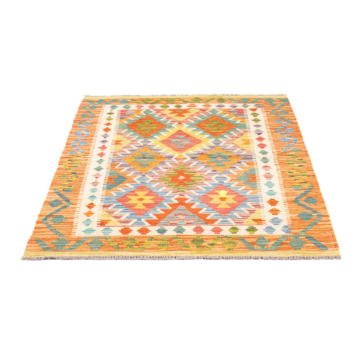 Kelim Rug - Splash - 147 x 100 cm - multicolored