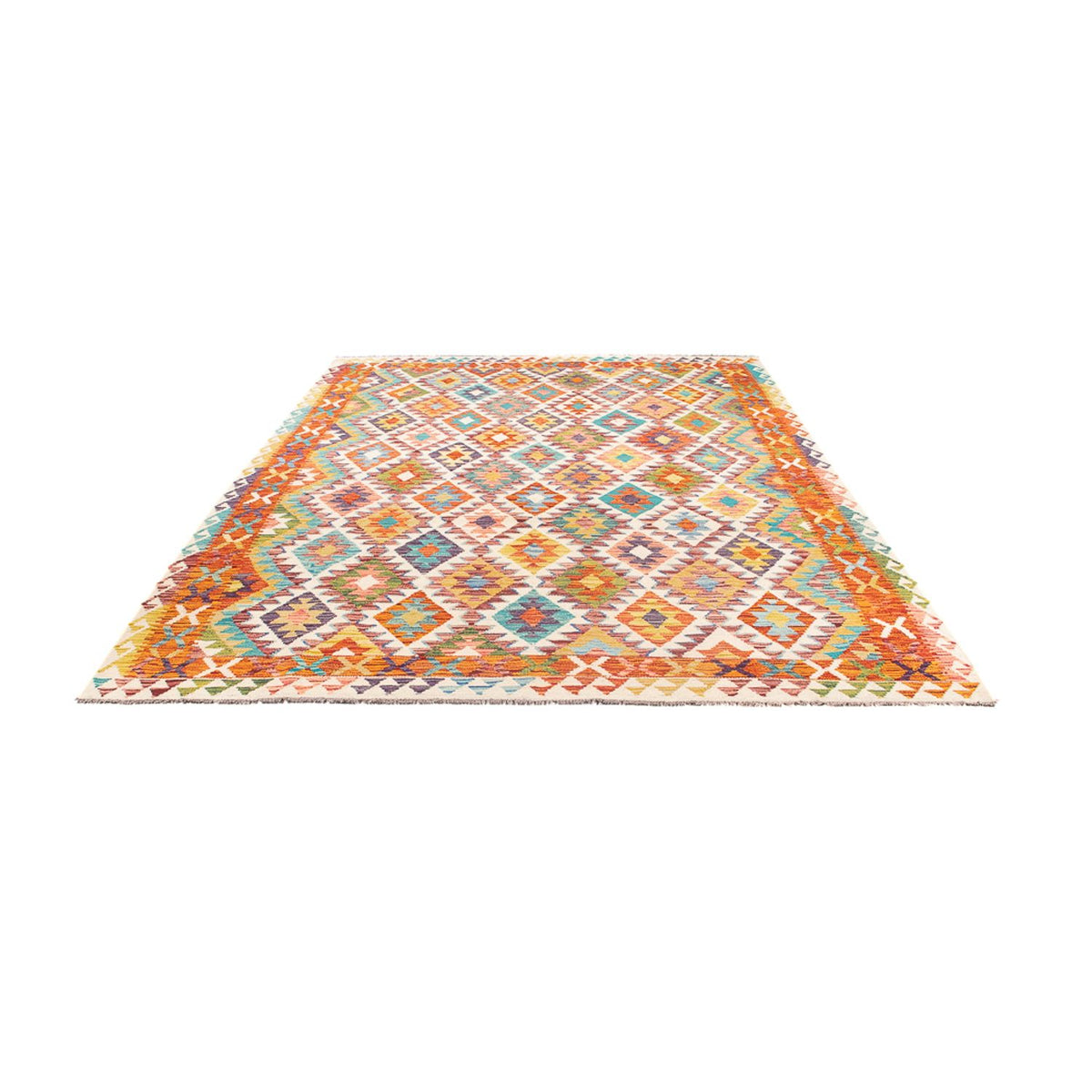 Kelim Rug - Splash - 290 x 205 cm - multicolored