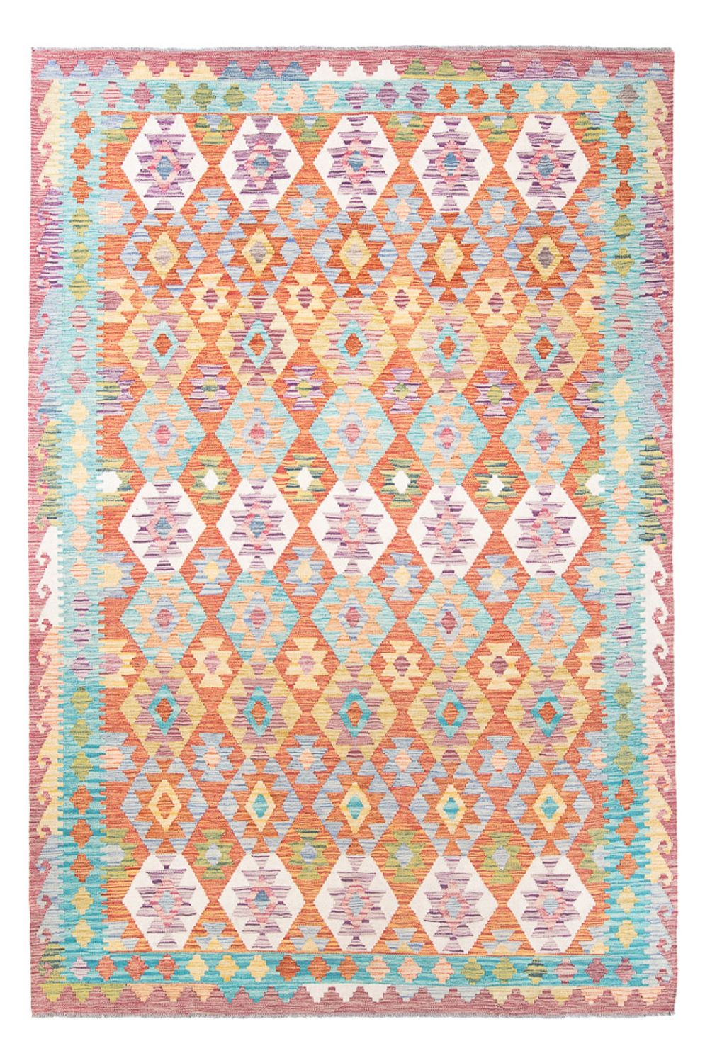 Kelim Rug - Splash - 298 x 199 cm - multicolored