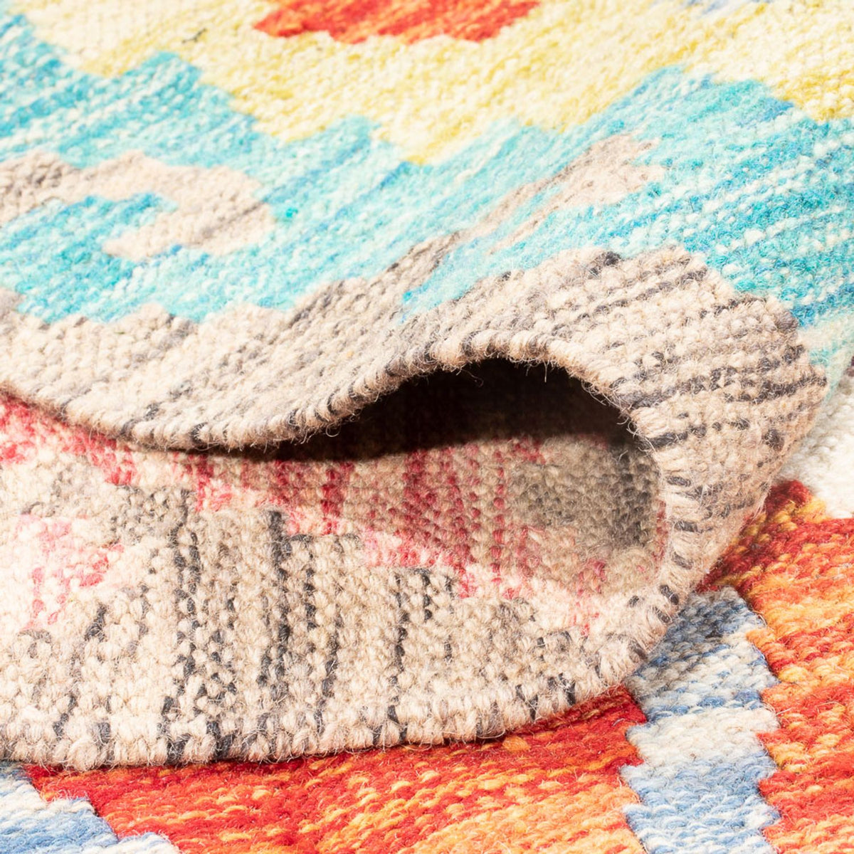 Kelim Rug - Splash - 305 x 203 cm - multicolored