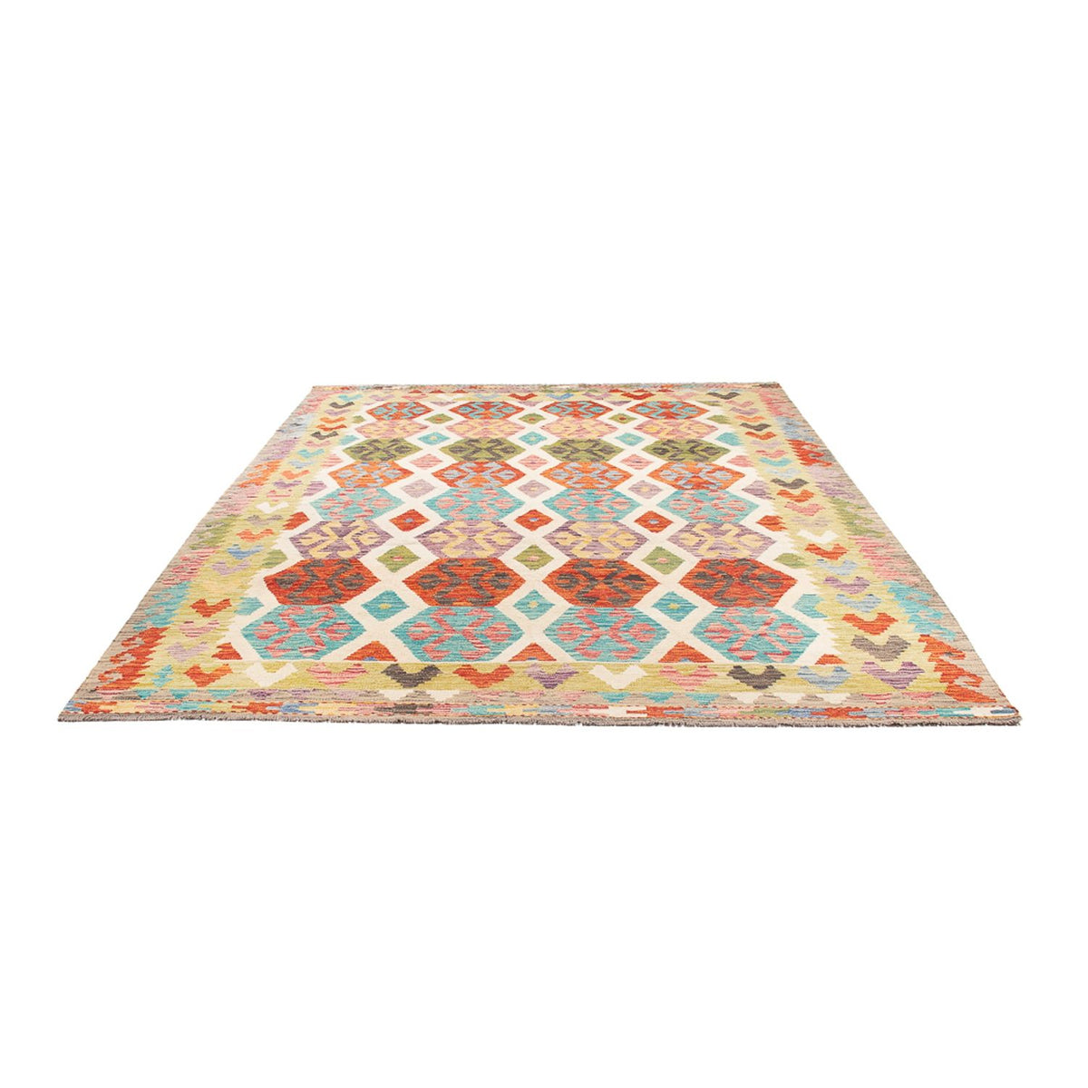 Kelim Rug - Splash - 305 x 203 cm - multicolored