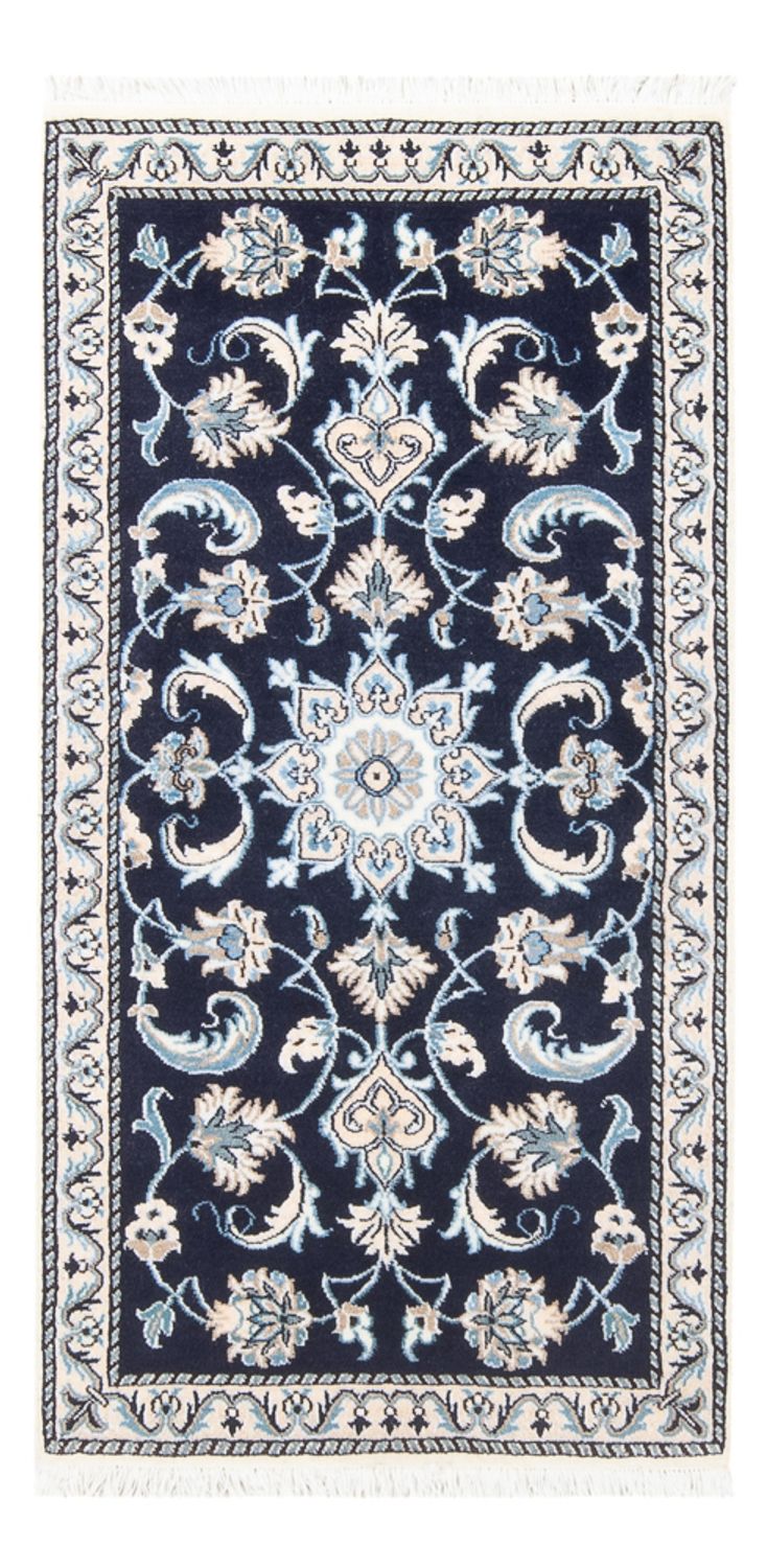 Perser Rug - Nain - 137 x 67 cm - dark blue