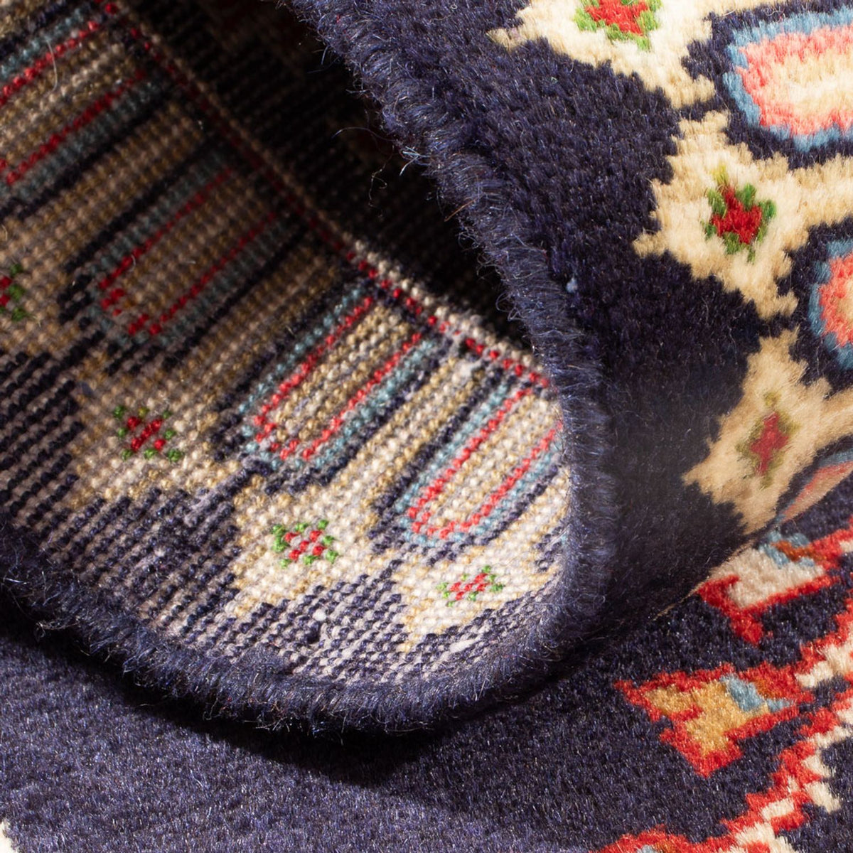 Perser Rug - Keshan - 128 x 64 cm - dark blue