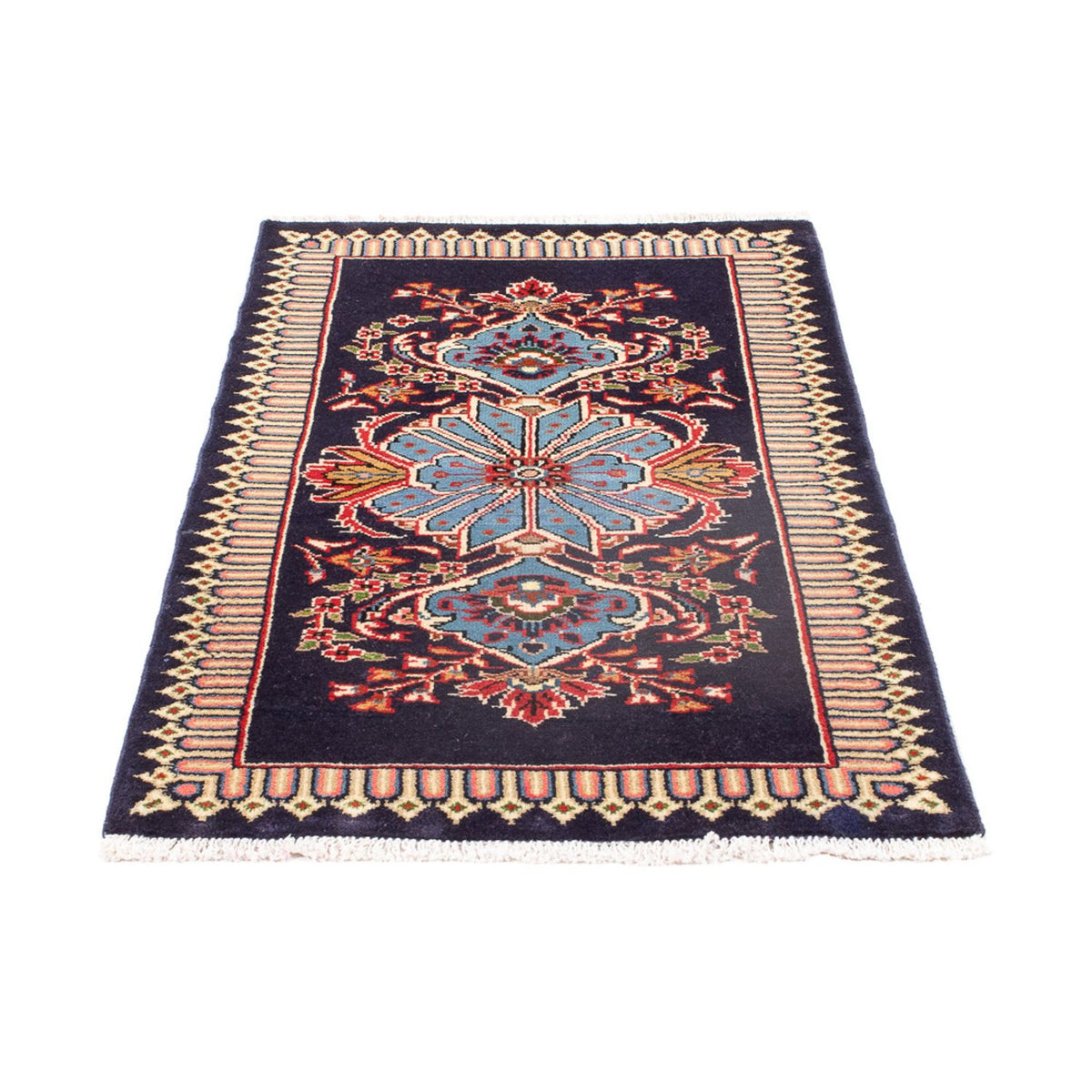 Perser Rug - Keshan - 128 x 64 cm - dark blue