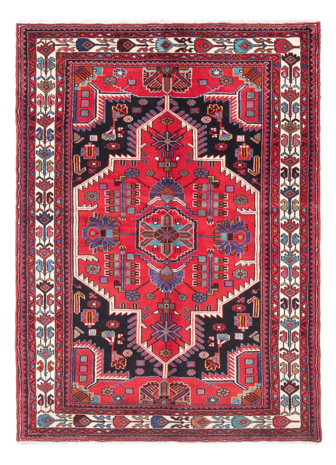 Perser Rug - Nomadic - 207 x 136 cm - red