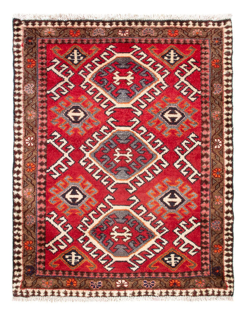 Turkaman Rug - 89 x 67 cm - red