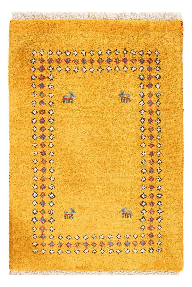 Gabbeh Rug - Perser - 84 x 62 cm - gold
