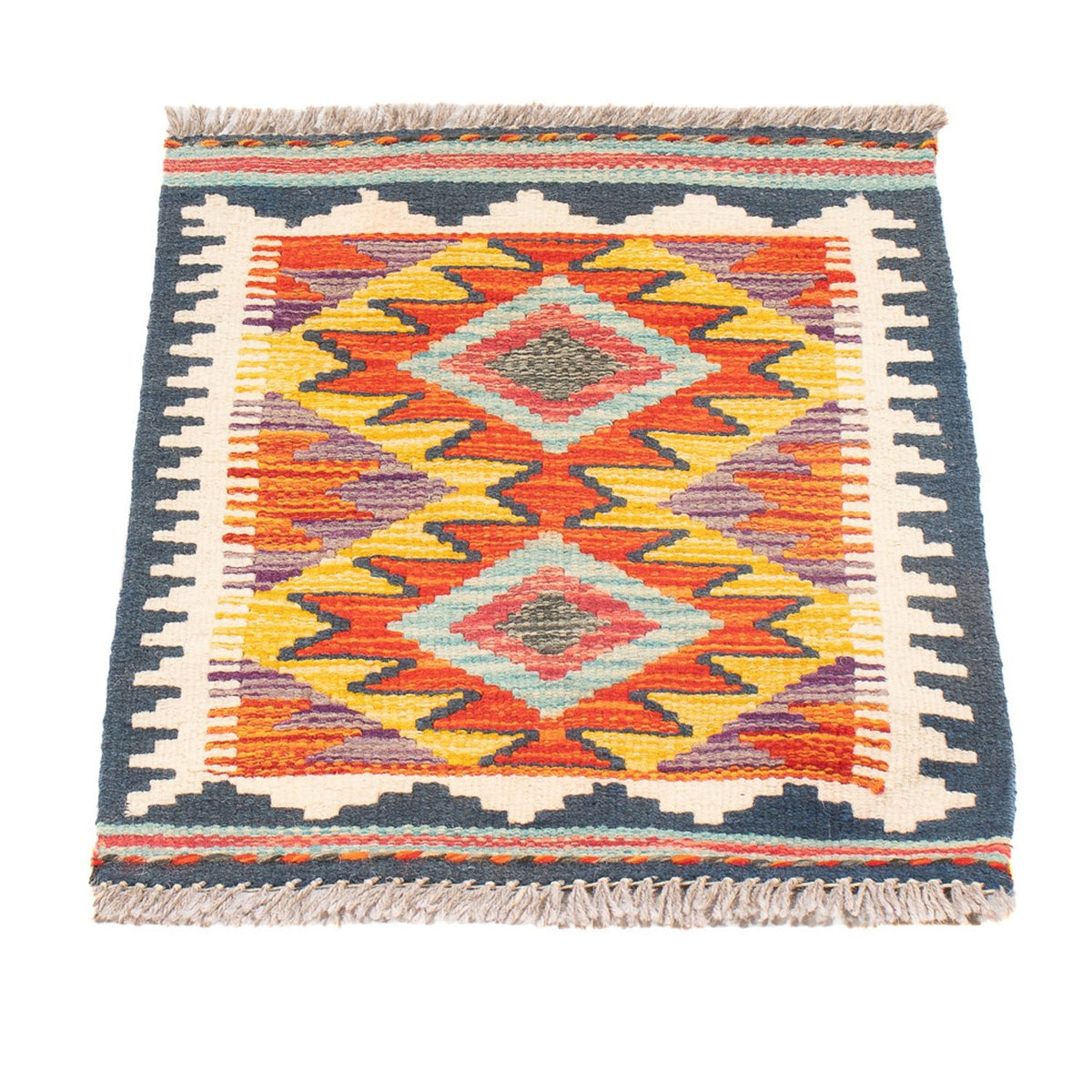Kelim Rug - Splash - 60 x 40 cm - multicolored
