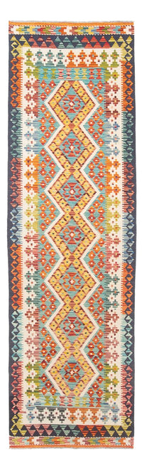 Runner Kelim Rug - Splash - 280 x 85 cm - multicolored