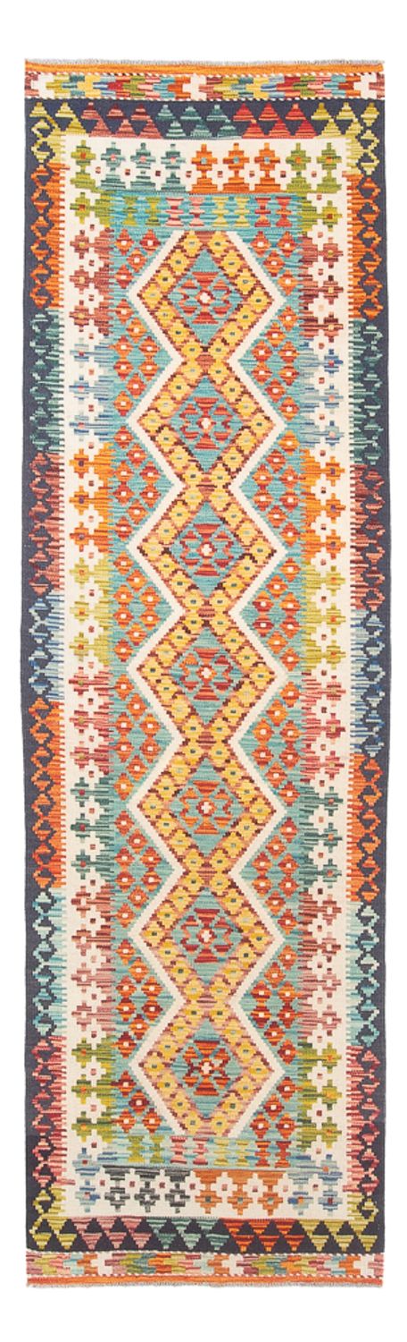 Runner Kelim Rug - Splash - 280 x 85 cm - multicolored