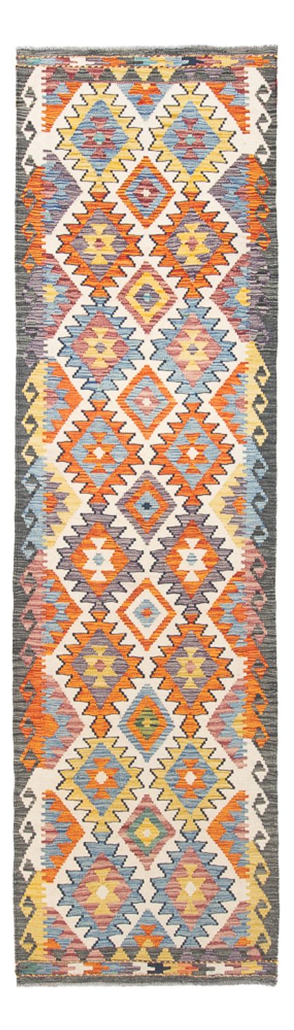 Runner Kelim Rug - Splash - 299 x 86 cm - multicolored