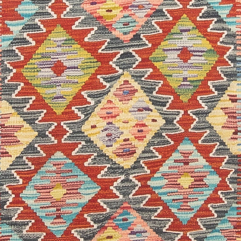 Runner Kelim Rug - Splash - 286 x 78 cm - multicolored