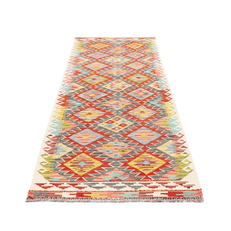 Runner Kelim Rug - Splash - 286 x 78 cm - multicolored