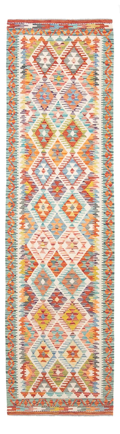 Runner Kelim Rug - Splash - 297 x 80 cm - multicolored