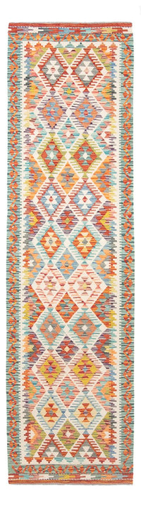 Runner Kelim Rug - Splash - 297 x 80 cm - multicolored