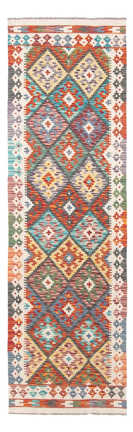 Runner Kelim Rug - Splash - 255 x 74 cm - multicolored