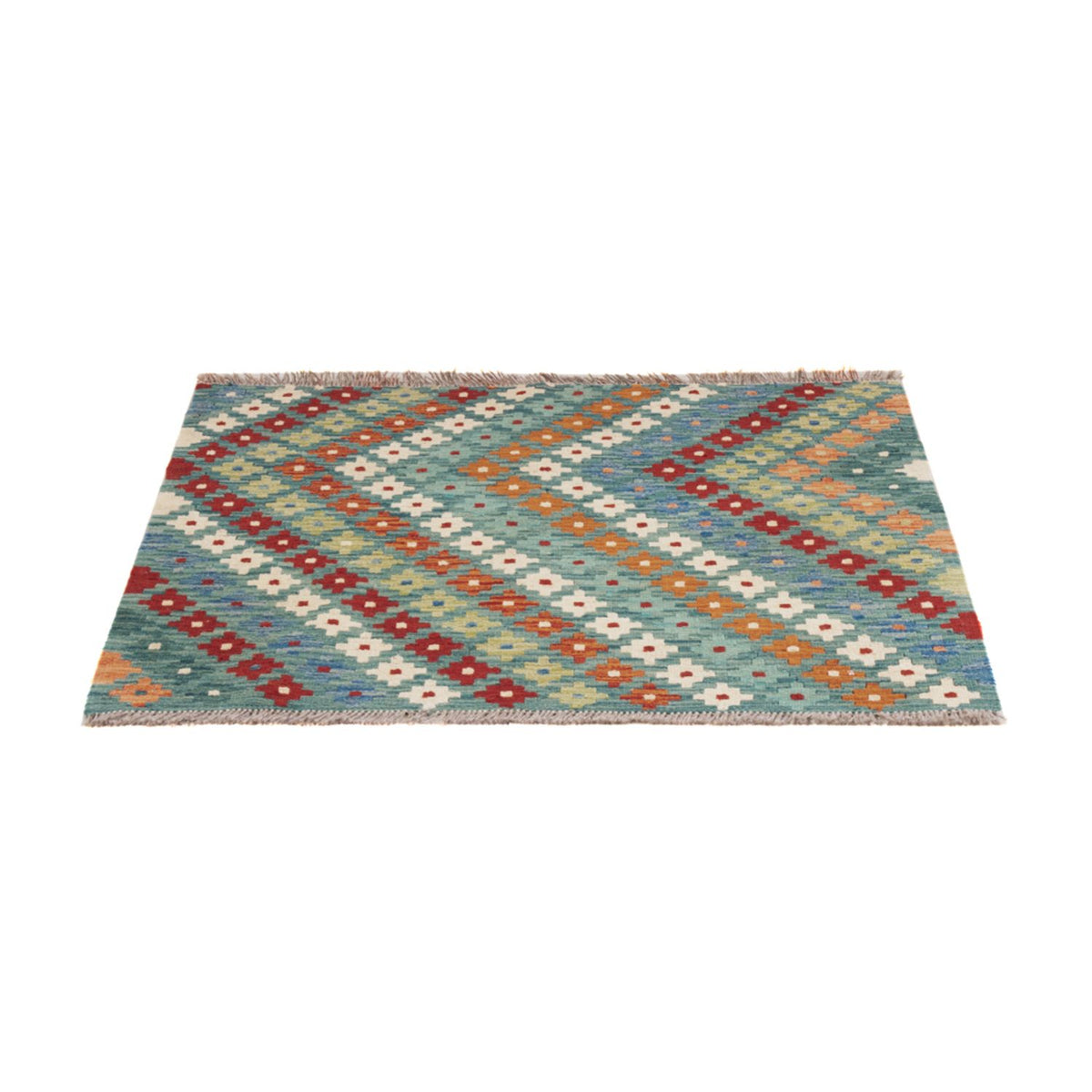 Kelim Rug - Splash - 90 x 88 cm - multicolored