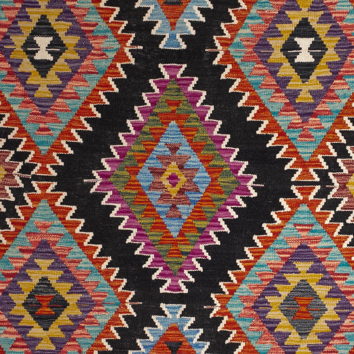 Kelim Rug - Splash - 244 x 178 cm - multicolored