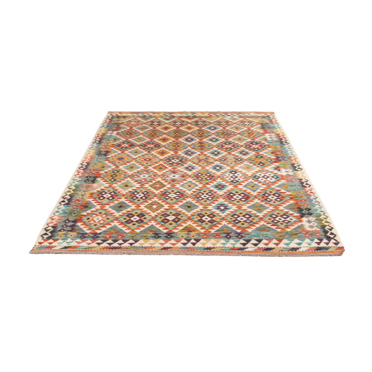 Kelim Rug - Splash - 245 x 172 cm - multicolored