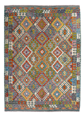 Kelim Rug - Splash - 248 x 183 cm - multicolored